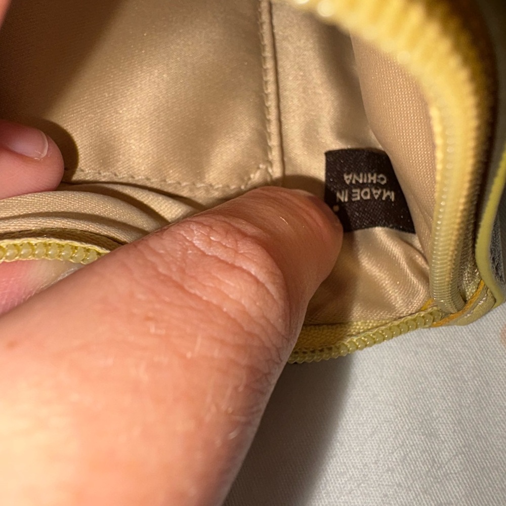 Coach Pale Yellow Leather Wristlet - Picture 8 of 10